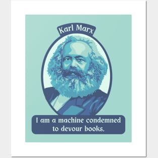 Karl Marx Portrait and Quote Posters and Art